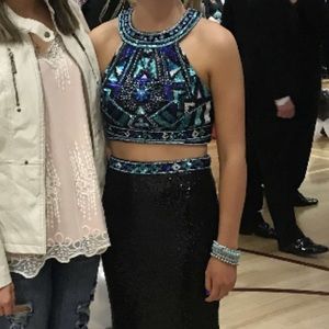 Tony Bowls 2 Piece Prom Dress